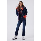 Lee Cooper Freya Kadın Jean Ceket Hıllary Dark Blue - Siyah - Mavi - XL