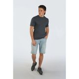 Lee Cooper Gael Erkek %100 Pamuk O Yaka T-Shirt İndigo - 2XL - 004-Mavi