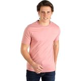 Lee Cooper Gael Erkek %100 Pamuk O Yaka T-Shirt Somon - 2XL - 05-Pembe