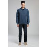 Lee Cooper Gale Erkek Polo Yaka Sweatshirt Mavi