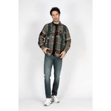 Lee Cooper Galvin Erkek Dokuma Uzun Kol Gömlek Zümrüt-Taba - 2XL - Yeşil