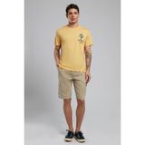 Lee Cooper Gavino Erkek O Yaka T-Shirt Beyaz - M - 02-Sarı