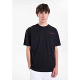 Lee Cooper GIAN Erkek Loose %100 Pamuk Baskılı Bisiklet Yaka T-Shirt Siyah - 05-Siyah - XL