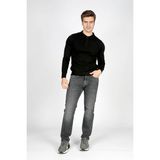 Lee Cooper Gino Erkek Polo Yaka Triko Kazak Siyah - M - 05-Siyah