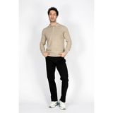 Lee Cooper Gino Erkek Polo Yaka Triko Kazak Vizon - 2XL - 03-Kahverengi
