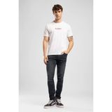 Lee Cooper Greco Erkek Regular Fit %100 Pamuk Baskılı Bisiklet Yaka T-Shirt Beyaz - XL