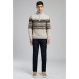 Lee Cooper Ground Erkek Dik Yaka Kazak - Bej - S
