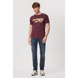 Lee Cooper Hardy Erkek %100 Pamuk O Yaka T-Shirt Mürdüm - 044-Mor