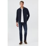 Lee Cooper Harold Erkek Dokuma Uzun Kol Gömlek Lacivert - Mavi - 2XL