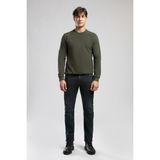 Lee Cooper Harry Erkek Straıght Normal Kesim Normal Bel Düz Paça Jean Pantolon Yeşil - 34 - 32 - Mavi