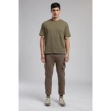 Lee Cooper Hevass Erkek O Yaka Kısa Kol T-Shirt Haki - M - 10-Yeşil