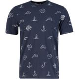 Lee Cooper Hughes Erkek %100 Pamuk Bisiklet Yaka T-Shirt Antrasit - 095-Gri