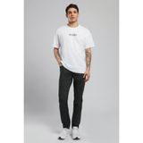 Lee Cooper Jack Erkek Slım Dar Kesim Yüksek Bel Dar Paça Jean Pantolon Antrasit - 34 - 32