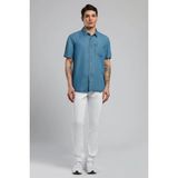 Lee Cooper Jack Erkek Slım Dar Kesim Yüksek Bel Dar Paça Jean Pantolon Beyaz - 32 - 34