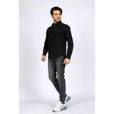 Lee Cooper Jack Erkek Slım Dar Kesim Yüksek Bel Dar Paça Jean Pantolon Gri - 29 - 32 - Koyu Gri