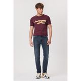Lee Cooper Jack Erkek Slım Dar Kesim Yüksek Bel Dar Paça Jean Pantolon Gri - 30 - 32 - Koyu Gri