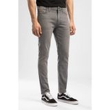 Lee Cooper Jack Erkek Slım Dar Kesim Yüksek Bel Dar Paça Jean Pantolon Gri - 33 - 32