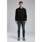 Lee Cooper Jack Erkek Slım Dar Kesim Yüksek Bel Dar Paça Jean Pantolon Mavi - 29 - 32 - Gri