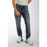 Lee Cooper Jack Erkek Slım Dar Kesim Yüksek Bel Dar Paça Jean Pantolon Mavi - 30 - 32 - Açık Mavi
