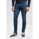 Lee Cooper Jack Erkek Slım Dar Kesim Yüksek Bel Dar Paça Jean Pantolon Mavi - 31 - 30