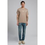 Lee Cooper Jack Erkek Slım Dar Kesim Yüksek Bel Dar Paça Jean Pantolon Mavi - 33 - 32 - Açık Mavi