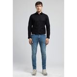 Lee Cooper Jack Erkek Slım Dar Kesim Yüksek Bel Dar Paça Jean Pantolon Mavi - 36 - 32