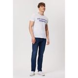 Lee Cooper Jack Erkek Slım Dar Kesim Yüksek Bel Dar Paça Jean Pantolon Mavi - Koyu Mavi - 29 - 32