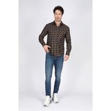 Lee Cooper Jack Erkek Slım Dar Kesim Yüksek Bel Dar Paça Jean Pantolon Mavi - Orta Mavi - 29 - 32