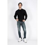 Lee Cooper Jack Erkek Slım Dar Kesim Yüksek Bel Dar Paça Jean Pantolon Mavi - Orta Mavi - 30 - 32