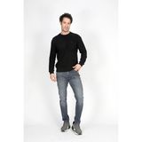 Lee Cooper Jack Erkek Slım Dar Kesim Yüksek Bel Dar Paça Jean Pantolon Mavi - Orta Mavi - 34 - 32