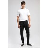 Lee Cooper Jack Erkek Slım Dar Kesim Yüksek Bel Dar Paça Jean Pantolon Siyah - 34 - 32