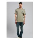 Lee Cooper Jack Normal Bel Dar Kesim Dar Paça Yeşil Erkek Jean Pantolon