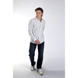 Lee Cooper Jacob Erkek Dokuma Gömlek Lacivert-Mavi - 2XL