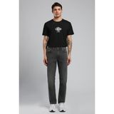 Lee Cooper Jagger Erkek Slım Straıght Dar Kesim Normal Bel Düz Paça Jean Pantolon Antrasit - 32 - 32