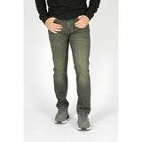 Lee Cooper Jagger Erkek Slım Straıght Dar Kesim Normal Bel Düz Paça Jean Pantolon Haki - Yeşil - 31 - 30