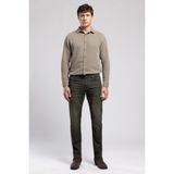 Lee Cooper Jagger Erkek Slım Straıght Dar Kesim Normal Bel Düz Paça Jean Pantolon Haki - Yeşil - 36 - 32