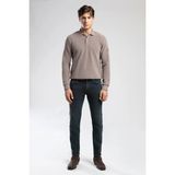 Lee Cooper Jagger Erkek Slım Straıght Dar Kesim Normal Bel Düz Paça Jean Pantolon Yeşil - Mavi - 36 - 32