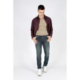 Lee Cooper Jagger Erkek Slım Straıght Dar Kesim Normal Bel Düz Paça Jean Pantolon Yeşil - Orta Mavi - 30 - 32