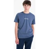 Lee Cooper JASIEL Erkek Regular Fit Baskılı Bisiklet Yaka T-Shirt İndigo - M - 004-Mavi