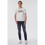 Lee Cooper Jeff Erkek Skınny Süper Dar Kesim Normal Bel Dar Paça Jean Pantolon Gri - Koyu Gri - 29