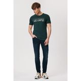 Lee Cooper Jeff Erkek Skınny Süper Dar Kesim Normal Bel Dar Paça Jean Pantolon Mavi - Koyu Mavi - 28 - 30