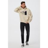 Lee Cooper Jerome Erkek Sweatshırt Ekru