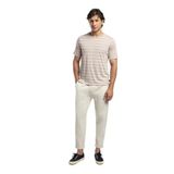 Lee Cooper Jevon Erkek O Yaka T-Shirt, Beyaz, S