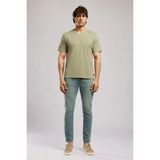Lee Cooper Jonat Erkek Regular Fit %100 Pamuk Basic V Yaka T-Shirt Yeşil - 10-Yeşil