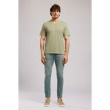 Lee Cooper JONAT Erkek Regular Fit %100 Pamuk Basic V Yaka T-Shirt Yeşil