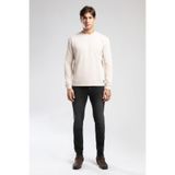 Lee Cooper Jordy Erkek O Yaka Sweatshirt Bej