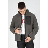 Lee Cooper Jose Erkek Dik Yaka Peluş Mont Antrasit - 2XL