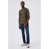Lee Cooper Joseph 1 Erkek %100 Pamuk Polo Yaka Pike T-Shirt Haki - 10-Yeşil