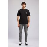 Lee Cooper JOSUE Loose%100 Pamuk Baskılı Bisiklet Yaka T-Shirt Siyah, L, 262 LCM 242050, SİYAH, Erkek