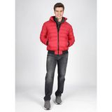 Lee Cooper Juno Dik Yaka Kırmızı Şişme Erkek Mont